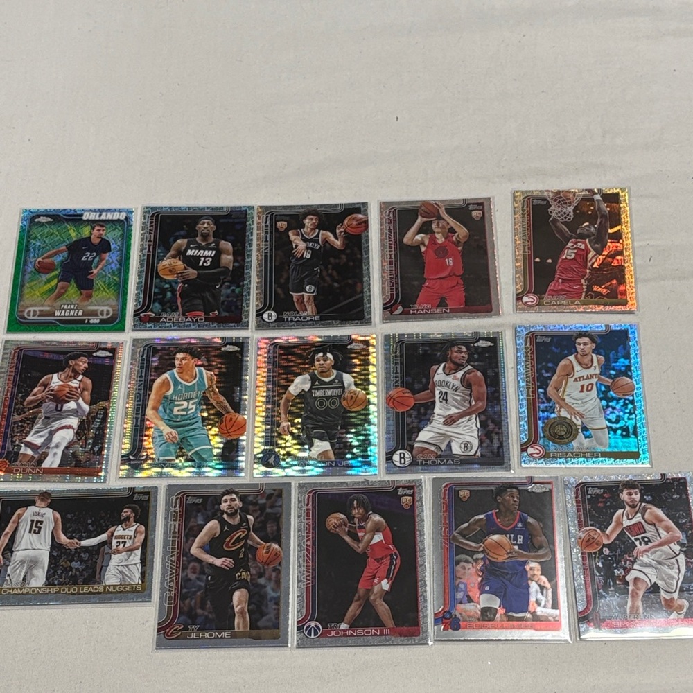 Topps NBA 2025 Chrome Silver Inserts Cards